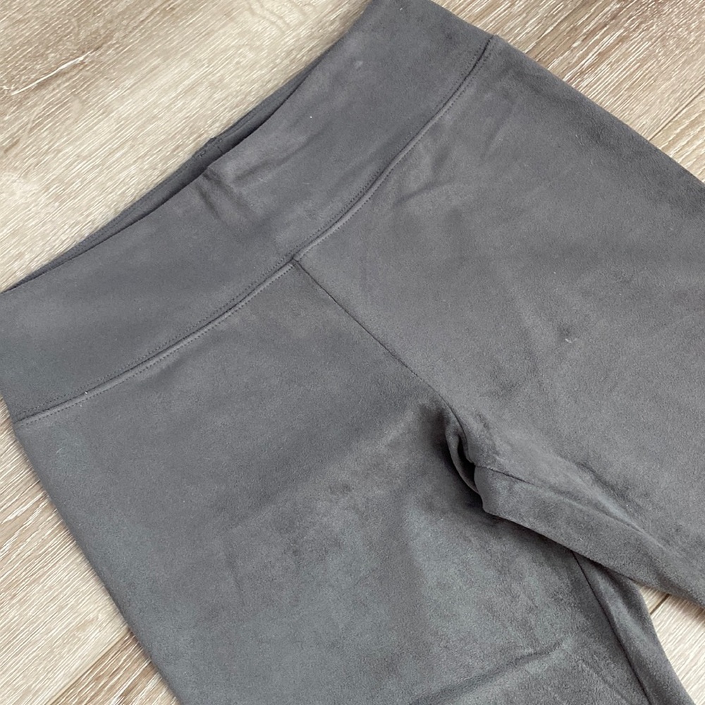 Orb designer grey faux suede legging size XS